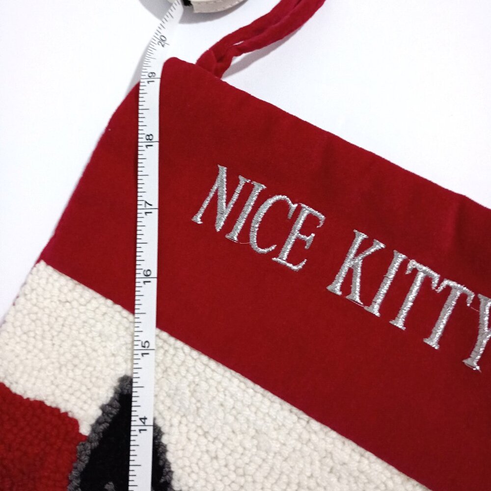 Cat Christmas Stocking Quality Nice Kitty - Picture 9 of 11